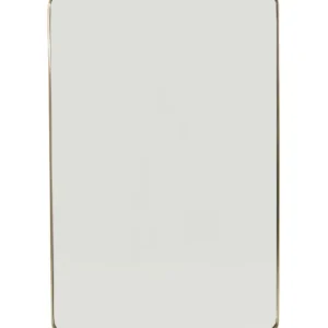 Best KARE Design Wall Mirror Curve Brass 80x120cm