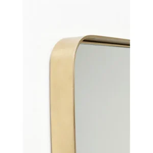 Best KARE Design Wall Mirror Curve Brass 80x120cm