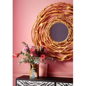 Best KARE Design Wall Mirror Twiggy Gold Ø121cm