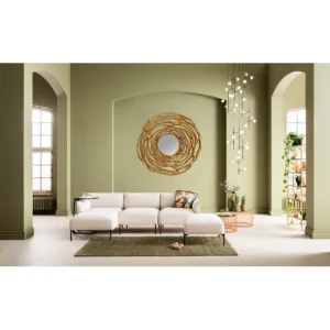 Best KARE Design Wall Mirror Twiggy Gold Ø121cm