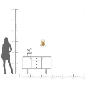 Discount KARE Design Wall Object Atlas Beetle Gold