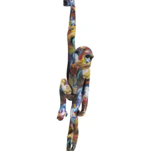 Clearance KARE Design Wall Object Hanging Ape Colorful 17x67cm