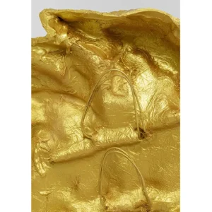 Clearance KARE Design Wall Object Lion Head Gold 90x100cm