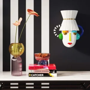 Best KARE Design Wall Object Mesquerade White 37x41cm