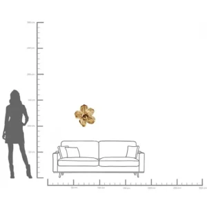 Outlet KARE Design Wall Object Orchid Gold 44cm