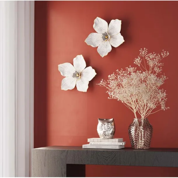 wall_object_orchid_white__1.webp Clearance KARE Design Wall Object Orchid White 24x25cm