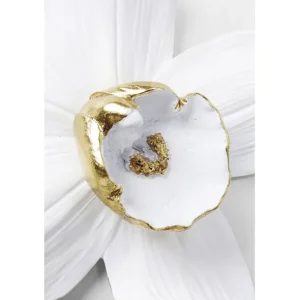 Clearance KARE Design Wall Object Orchid White 24x25cm