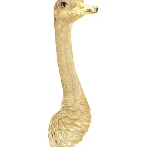 Fashion KARE Design Wall Object Ostrich Gold 19x72cm