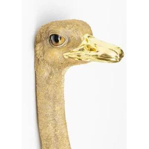 Fashion KARE Design Wall Object Ostrich Gold 19x72cm