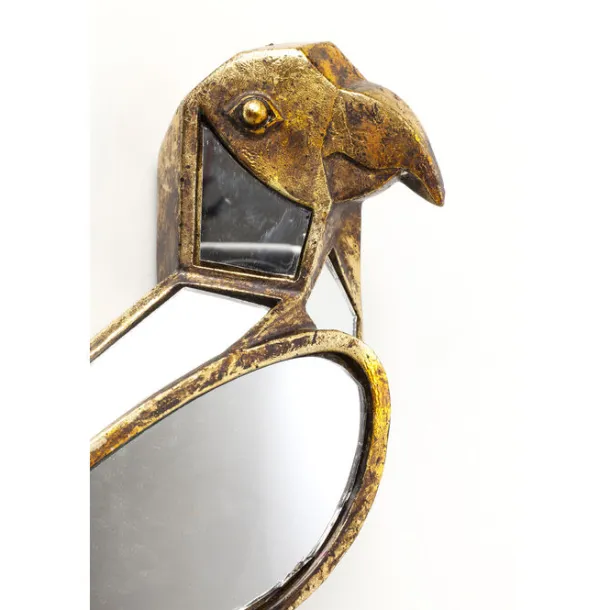 wall_object_parrot_mirror_5.webp Online KARE Design Wall Object Parrot Mirror 15x43cm