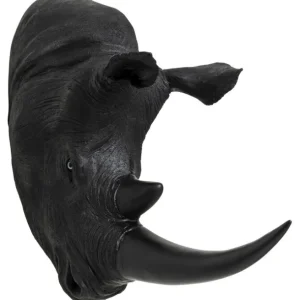 Clearance KARE Design Wall Object Rhino Head Antique Black 22x43cm