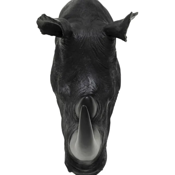 wall_object_rhino_head_an_2.webp Clearance KARE Design Wall Object Rhino Head Antique Black 22x43cm