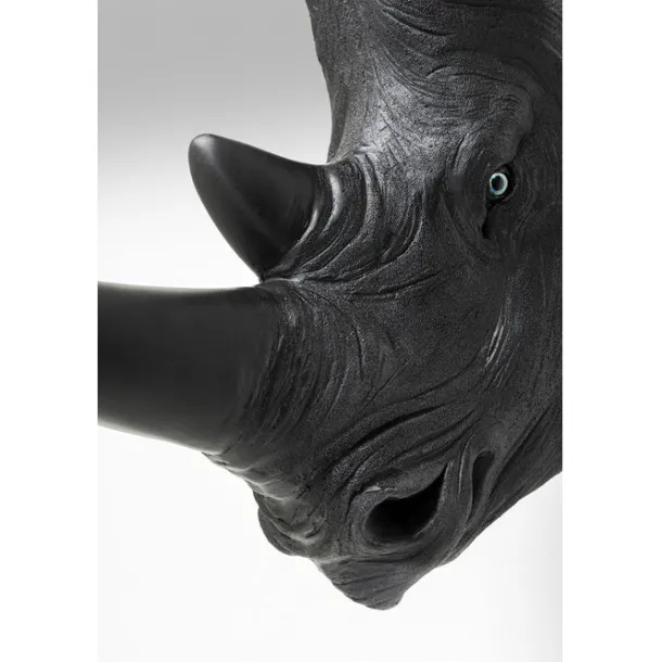 wall_object_rhino_head_an_3.webp Clearance KARE Design Wall Object Rhino Head Antique Black 22x43cm