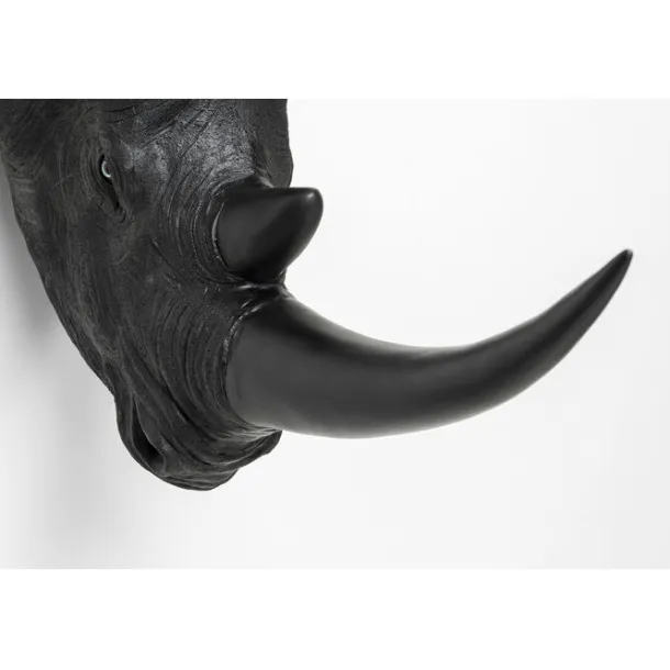 wall_object_rhino_head_an_4.webp Clearance KARE Design Wall Object Rhino Head Antique Black 22x43cm