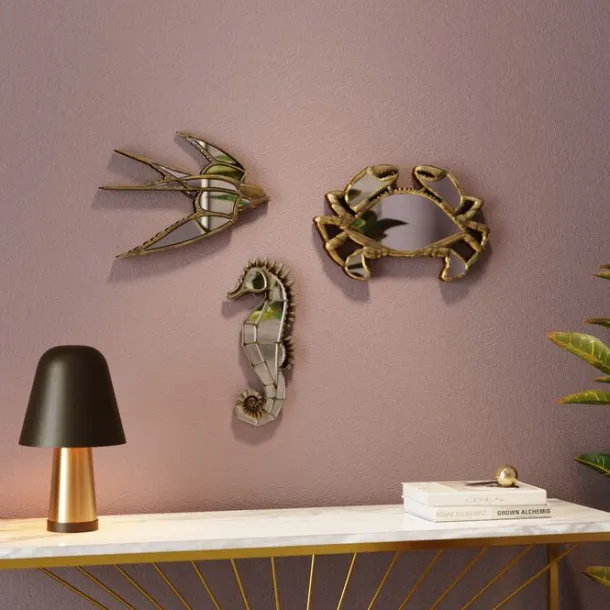 wall_object_swallow_mirro_1.webp Online KARE Design Wall Object Swallow Mirror 37x25cm