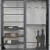 Fashion KARE Design Wall Wine Shelf Porto Black 75x80cm