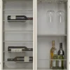 Best KARE Design Wall Wine Shelf Porto Greige 75x80cm