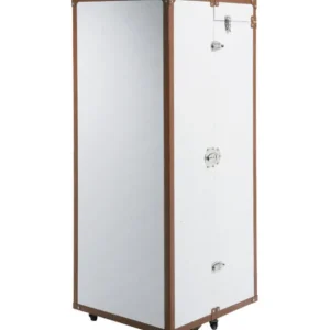 New KARE Design Wardrobe Trunk Croco White Cosmopolitan