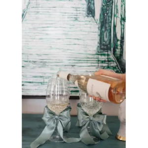 Hot KARE Design Wine Glas Confetti Green 24 cm