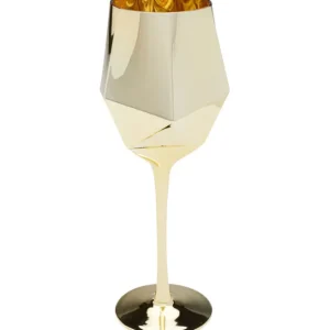 Hot KARE Design Wine Glass Diamond Gold