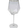 Best KARE Design Wine Glass Diamond Gold Rim