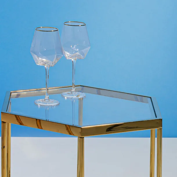 wine_glass_diamond_gold_r_2.webp Best KARE Design Wine Glass Diamond Gold Rim