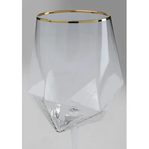 wine_glass_diamond_gold_r_4.webp Best KARE Design Wine Glass Diamond Gold Rim