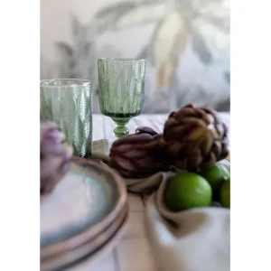 New KARE Design Wine Glass Fogli Green