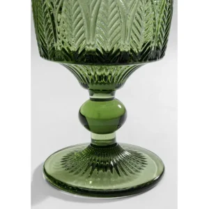 New KARE Design Wine Glass Fogli Green