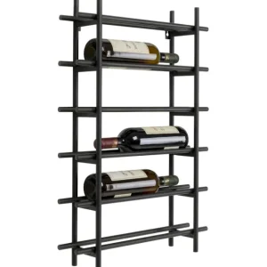 Fashion KARE Design Wine Shelf Cape Town Black 45x68cm