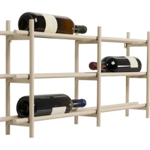 Clearance KARE Design Wine Shelf Cape Town Greige 80x34cm