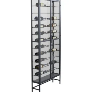 Best KARE Design Wine Shelf Porto Black 75x180cm