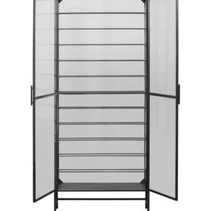 Best KARE Design Wine Shelf Porto Black 75x180cm