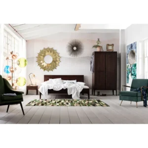 Outlet KARE Design Wooden Bed Brooklyn Walnut 180x200cm